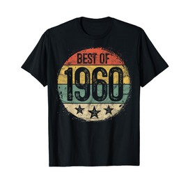 Best Of 1960 65th Birthday Gifts For Men Women 65 Year Old T-Shirt
