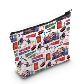 Musical Inspired Gift Zipper Cosmetic Bag, Broadway Music Makeup Bag