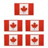 5Packs Canada Flag Patches for Backpack (Style A)
