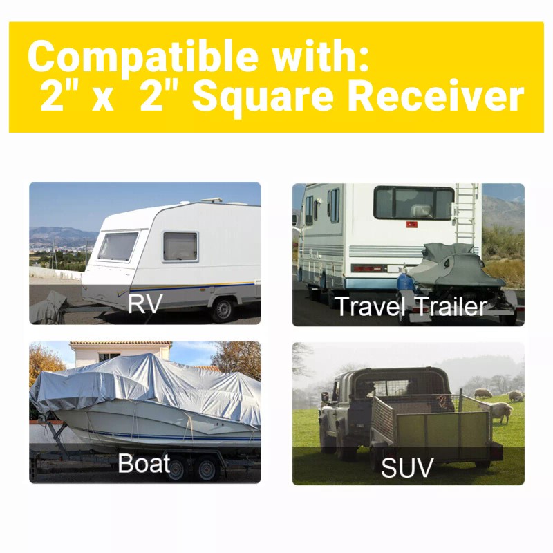 OCTORA Adjustable Trailer Hitch Fits 2" Receiver 6 Inch Drop