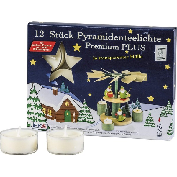 Sigro 12 Pieces Premium Tealights Candles with Transparent Grommet for