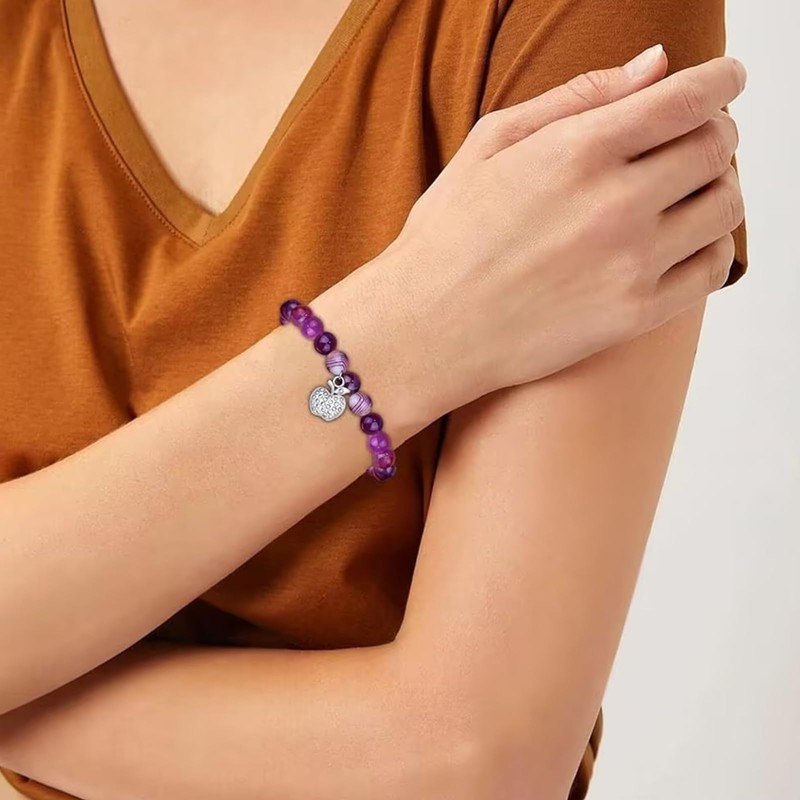 JAONLD Natural Stone Bracelet Women's Healing Stones Bracelet for Women,