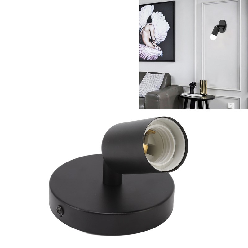 E26 E27 Wall Lamp Holder Modern Simple Wall Lamp Base
