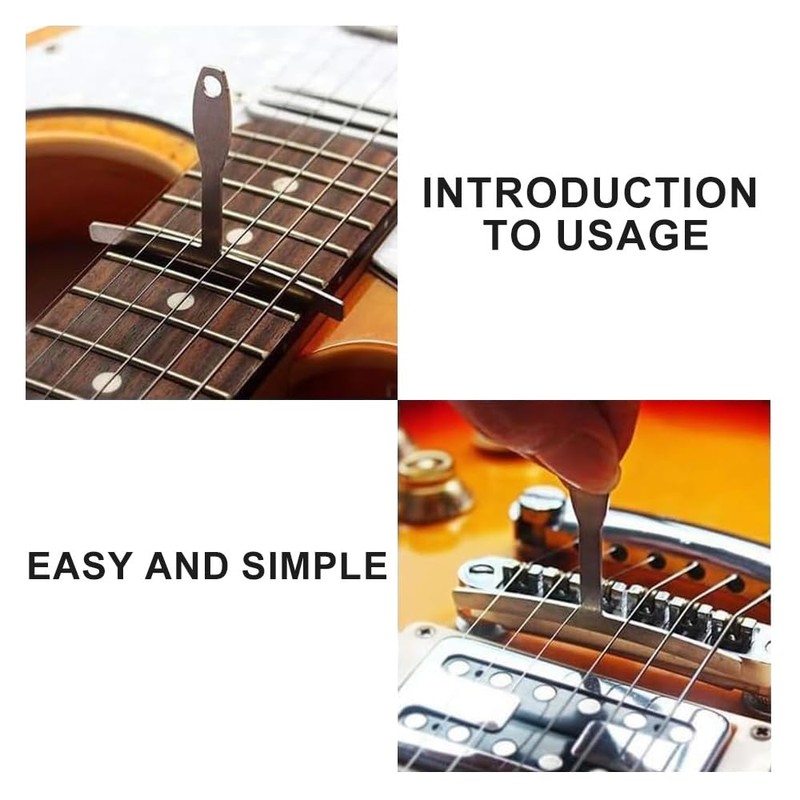 Guitar String Action Gauge Ruler Tool - 9 Understring Radius