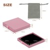 1 Pcs Small Jewelry Gift Box with Drawstring bag,Square Cardboard