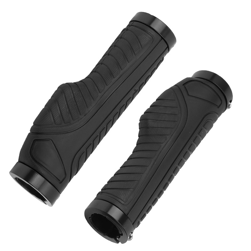 Mountain Bike Soft Handlebar Grips Bicycle Double Lock AntiSlip Rubber