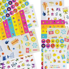 Hanukkah Stickers 6000-Pack Sticker Pieces (Complete Sticker Set (117 Sheets))