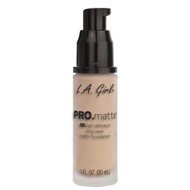 L.A. Girl Pro Matte Foundation, Porcelain, 1 Fluid Ounce
