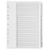 Q-Connect 1-31 Index Multi-Punched Reinforced Board Clear Tab A4 White