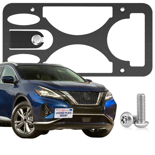Heavy Duty Front License Plate Frame Compatible with Nissan Murano