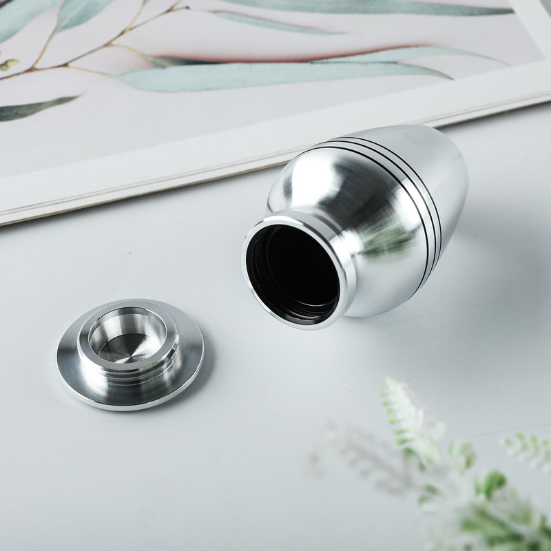 Aerospace-Grade Aluminum Urn for Adult Male Ashes - Lightweight Cremation