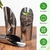 3pcs Stainless Steel Bonsai Soil Scoops–Gardening Silver Metal Spade Shovel