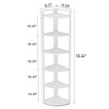 Tribesigns 6 Tier Corner Shelf, 70.9 Inch Tall Corner Bookshelf