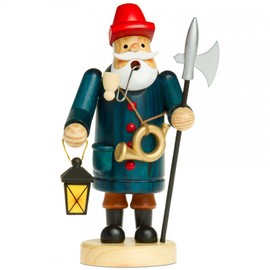 Sikora RM-A Räuchermännchen aus Holz 3 Größen Verschiedene Motive, Farbe/Modell:A02 blau - Nachtwächter, Höhe in cm:Höhe ca. 36 cm