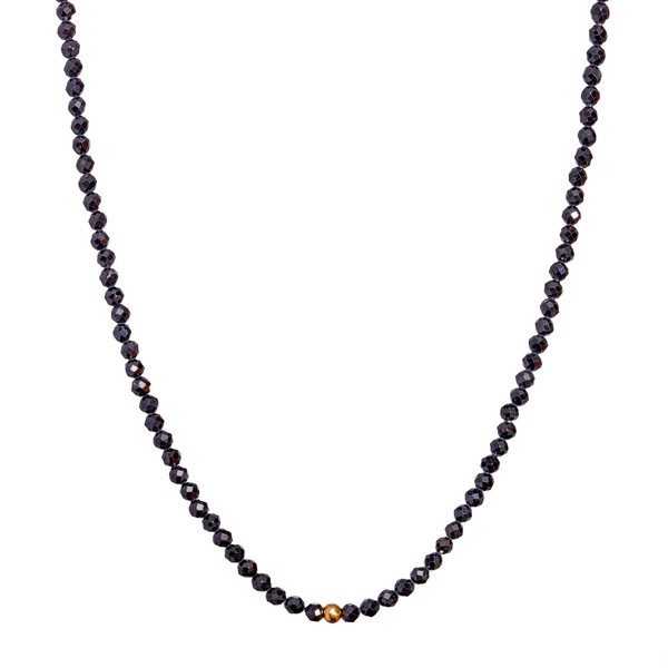 BERGERLIN Genuine Natural Stone Necklace with 925 Sterling Silver Pearl