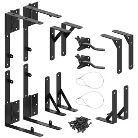 Anti Sag Gate Kit, Heavy Duty Gate Frame Fence Kit with Self-Locking Gate Latch, Gate Corner Brace Bracket for Wooden Fence Gate Garden Wooden Driveway Gates,Shed Doors, Corral（2 Sets）