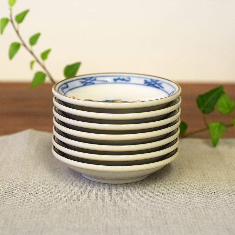 Dish Set, Stylish, Kutani Ware, Small Plates, Set of 7,