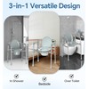 HOMLAND 3-in-1 Bedside Commode with Sturdy Dual-Crossbar Support Construction, Stable