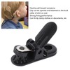 20pcs Hearing Aid Lanyard Clip Black ABS Clip Replacement Accessory