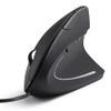 MOYAC Mouse Ergonómico Alarmbrico con 6 Botones, Mouse RGB Silencioso