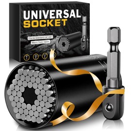 Fathers Day Dad Gifts from Daughter Son Wife Super Universal Socket Tools Gifts for Dad Father Husband Grandpa Stepdad Papa Mens Gifts for Him Men Husband Cool Stuff Gadgets Present Ideas (7-19mm)