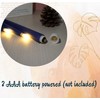Ni-JASW Navy Blue Flameless Taper Candles with Remote Timer, Flickering