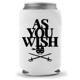 Princess Bride Insulated Beer Holder - As You Wish | Funny Novelty Can Cooler Bottle Coolie Huggie | Beer Beverage Holder - Craft Beer Gifts - Quality Neoprene Can Cooler