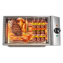 DUIBAII Home Electric Indoor Grill, Portable Commercial Electric BBQ Grill, Commercial and Home Use Stainless Steel Barbecue Griddle Smokeless for Indoor Outdoor Picnic for Party Camping Cooking