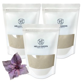 Hello Green Domestic Perilla Leaf Powder 400gx3 (Packs) / 헬로우그린 국내산 자소엽 차즈기 분말 400gx3(팩)
