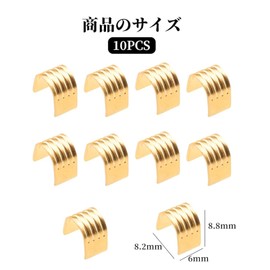 MOOTVGOO GT2 Copper Buckles (10pcs) for 3D Printer Copper Buckle 6mm Width Timing Belt Accessories Open Timing Rubber Belt X-Y Axis Fits Ender3 Series 6mm Belt Terminal