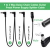 Taicols 1 to 3 Way Daisy Chain Cable Guitar Pedal