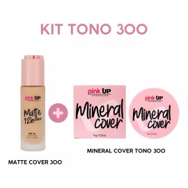 Pink Up Kit Maquillaje Matte Cover Pink Up 12 Horas + Mineral Cover