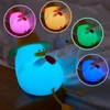 Cute Duck Night Light Warm Light RGB USB Charging Silicone