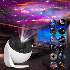 Xeefeel Galaxy Projector for Bedroom,13 in 1 Star Projector with Timer and 3 Button Control 360° Rotating Planetarium Ceiling Night Light Projector for Kids,Adult,Gifts,Ceiling,Bedroom Room Decor
