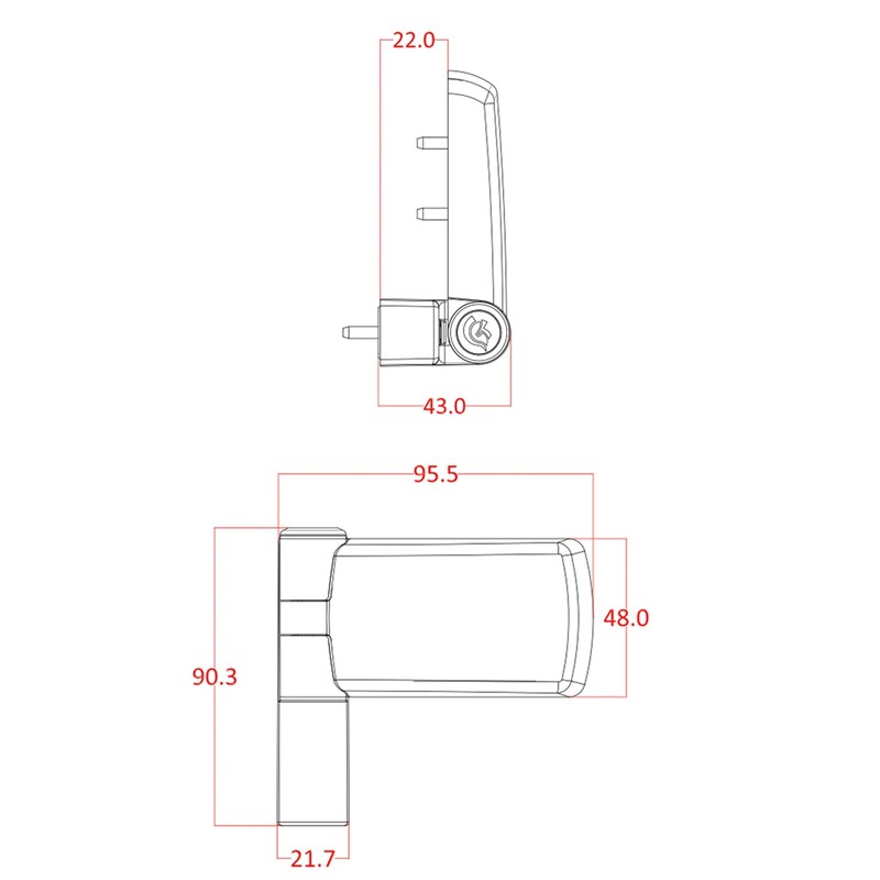 UPVC Door Flag Hinge Patriot Plus High Security 3D Adjustable