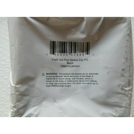 TREX TRANSCEND BLACK 4 X 4 PYRAMID POST SLEEVE CAP 4.5 x 4.5 INSIDE MEASUREMENT