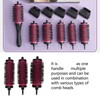 6 Pcs Round Hair Brush Set Detachable Ergonomic Handle Soft