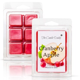 The Candle Daddy - Cranberry Apple - Sweet & Tart Cranberry Apple Scented Melt- Maximum Scent Wax Cubes/Melts- 1 Pack -2 Ounces- 6 Cubes