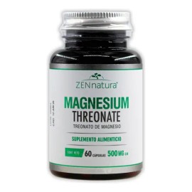 L-treonato De Magnesio 500 Mg Con 60 Caps Zen Natura Sabor Sin sabor