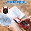 20 Pieces Compass Keyring 68 x 30 mm Pocket Compass