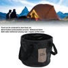 Camping Collapsible Bucket 10L Capacity Food Grade PVC Mesh Side