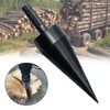 Lehelife 6pcs Firewood Log Splitter Drill Bit Removable Cones Wood