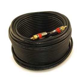 MyCableMart 100ft 1 Wire RCA Premium Digital Audio SubWoofer/Video Cable in Wall