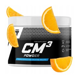 Trec Nutrition TREC Nutrition CM3 Powder 250g | Creatine Malate TriCreatine for Muscle Strength & Building | Orange Flavor | Boost Performance for High-Intensity Workouts