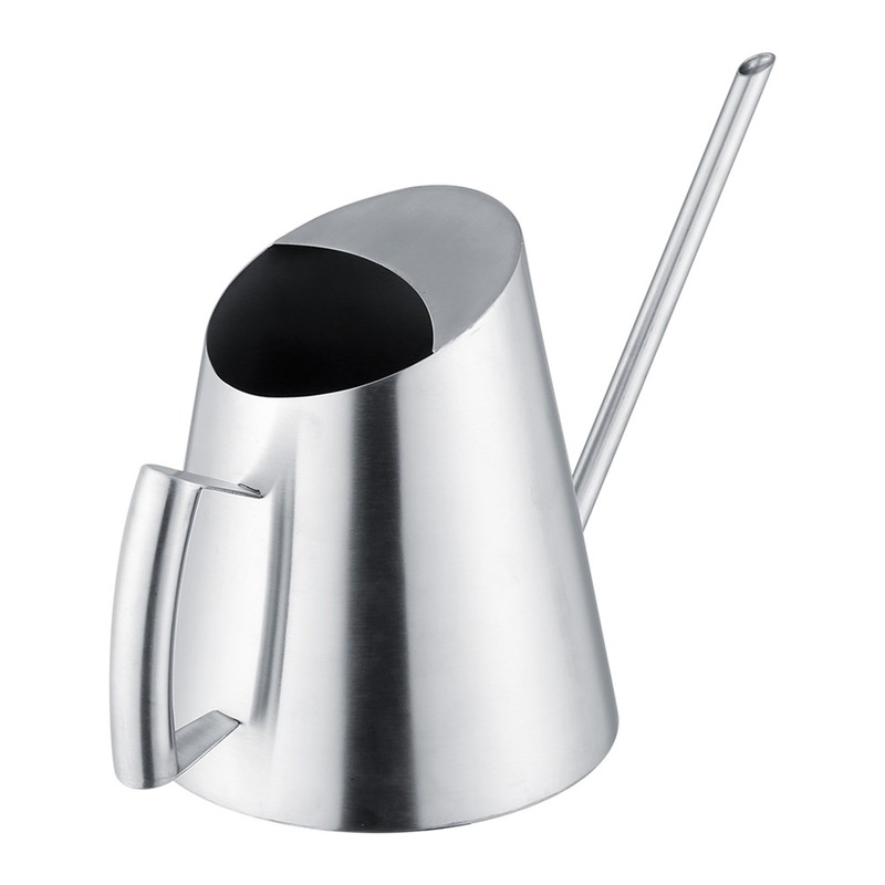 1500ml Stainless Steel Watering Can Brushed Garden Planting Indoor Outdoor