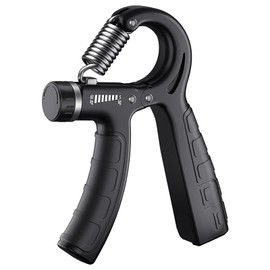 [FsGrg] 1-Pack Hand Strengthener 11.2 - 132.3 lbs (5 - 60 kg), Unisex, Hand Grip, Grip Training, Strength Training, Muscle Training, Load Adjustment, Grip Strengthening Training, Stress Relief,
