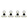 Pit Posse Aluminum L Track Anchor Tie Down Rings (4