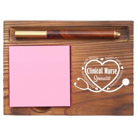 Clinical Nurse Specialist Appreciation Gifts Sticky Note Holder Inspirational Quote Healthcare Worker Medical Student Graduation Nursing Week Thank You Gift Desk Self Stick Note Pad Holders EDP204