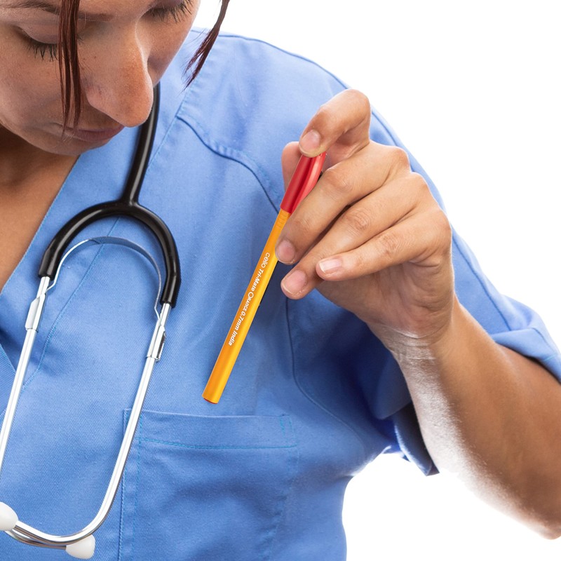 Cello Tri-Mate Orange Ballpoint Pens Medium Point Biro (Red, Pack