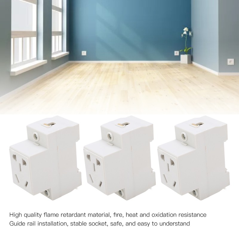 Power Socket 5 Hole 250V Durable Material Stable Sockets Safe